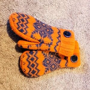 Handmade Recycled Sweater Mittens Fleece Lined